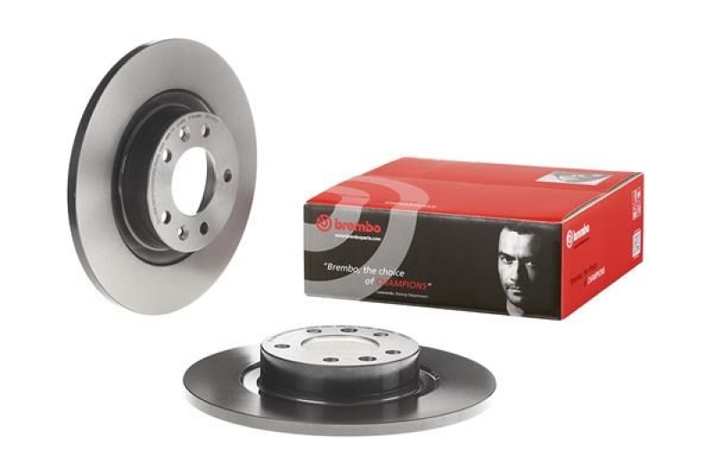 2x BREMBO Bremsscheibe PRIME LINE - UV Coated