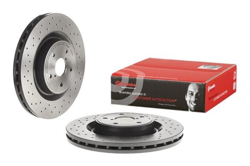 2x BREMBO Bremsscheibe PRIME LINE - UV Coated