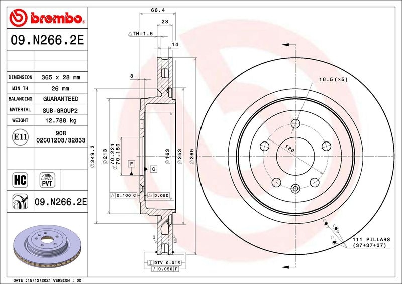 BREMBO Bremsensatz, Scheibenbremse BEYOND LINE - EV