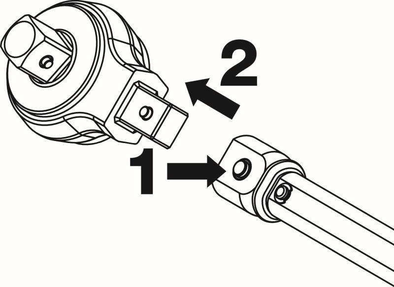 HAZET Plug-in Changeover Ratchet Head, torque wrench