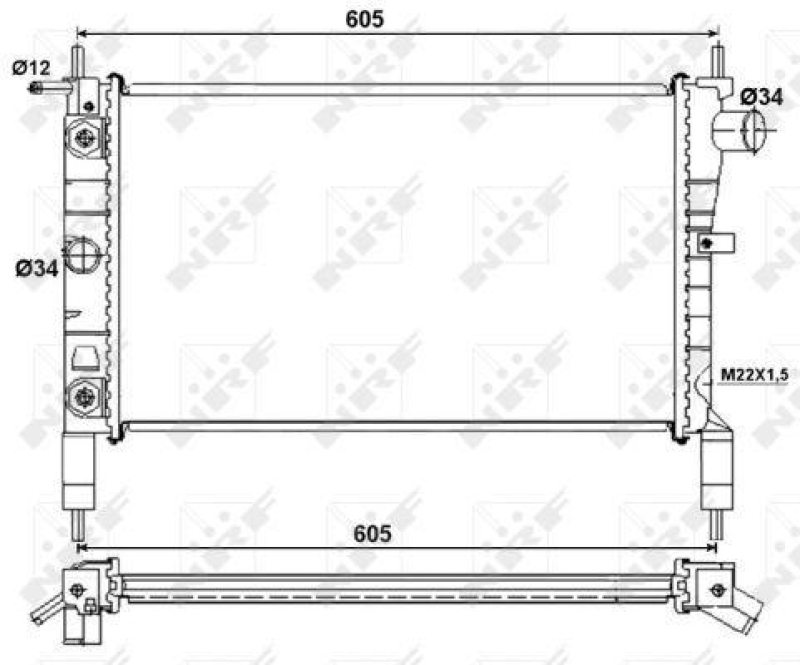 NRF Radiator, engine cooling