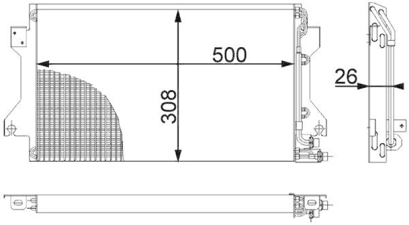 MAHLE Condenser, air conditioning PREMIUM LINE