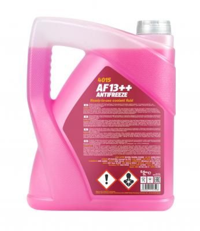 5L Mannol Kühlerfrostschutz AF13++ Rot High Perfomance Antifreeze + 1L Füllkanne