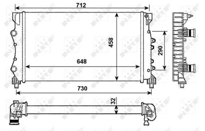 NRF Radiator, engine cooling