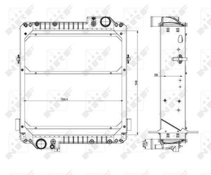 NRF Radiator, engine cooling