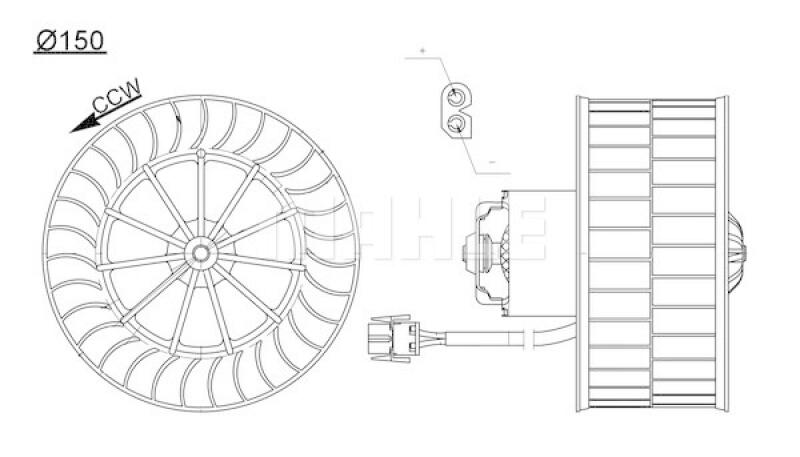 MAHLE Interior Blower BEHR