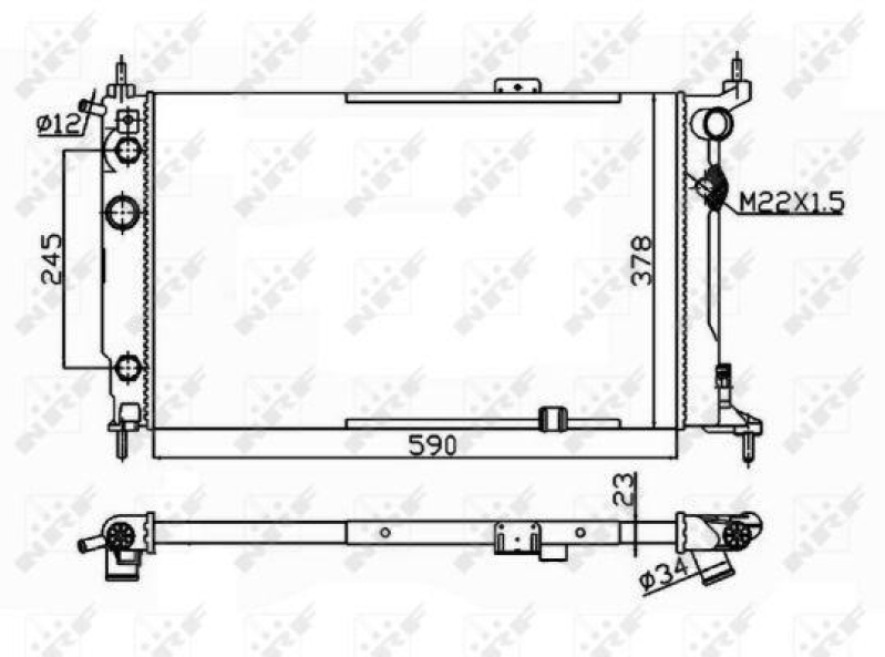 NRF Radiator, engine cooling