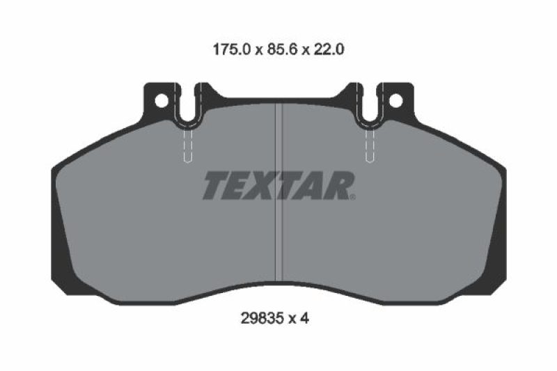 TEXTAR Brake Pad Set, disc brake