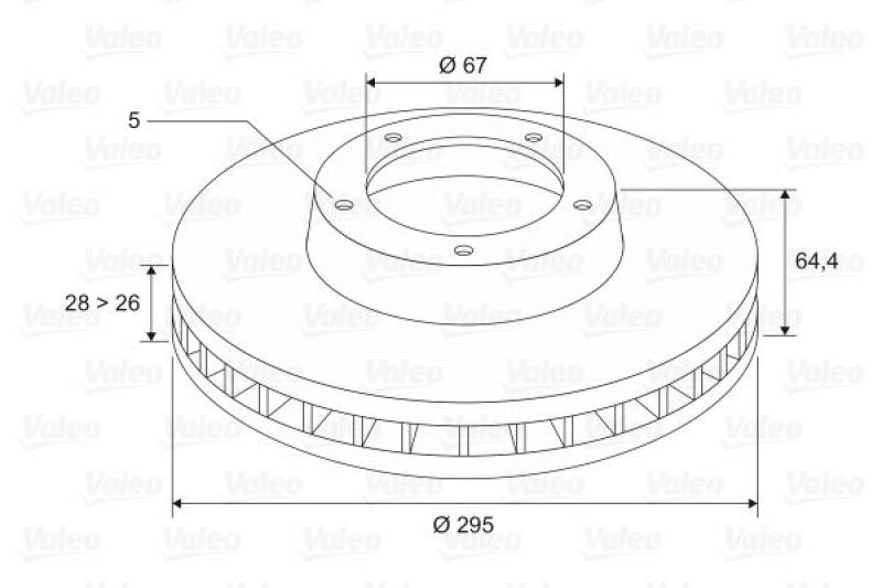 2x VALEO Brake Disc