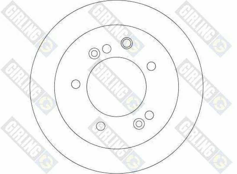 2x GIRLING Bremsscheibe