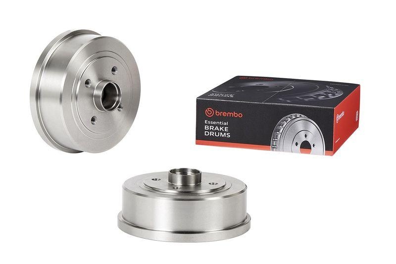 2x BREMBO Bremstrommel ESSENTIAL LINE - With Bearing Kit