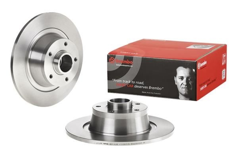 2x BREMBO Brake Disc PRIME LINE - With Bearing Kit