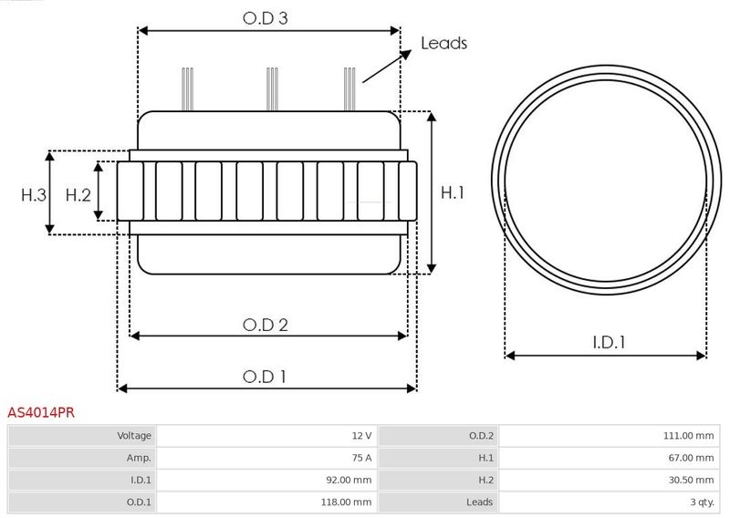 AS-PL Stator, Generator Wiederaufbereitet AS-PL