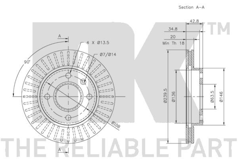 2x NK Brake Disc