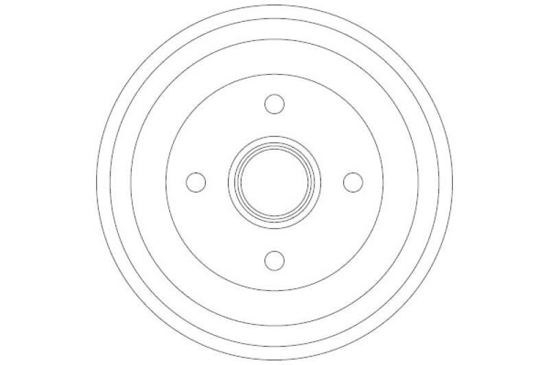 2x TRW Brake Drum