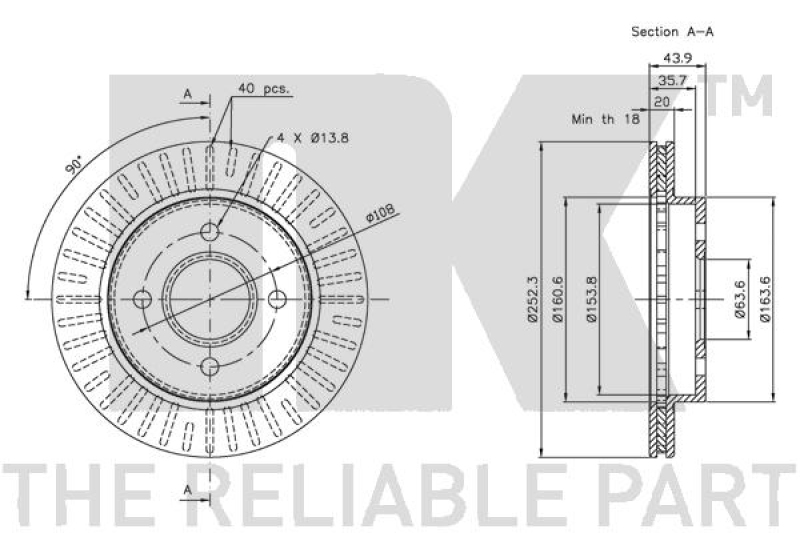 2x NK Brake Disc