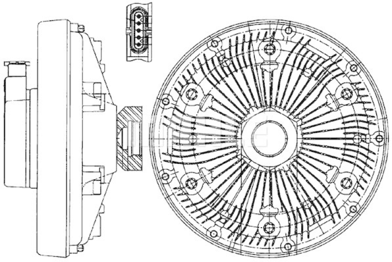 MAHLE Clutch, radiator fan BEHR *** PREMIUM LINE ***