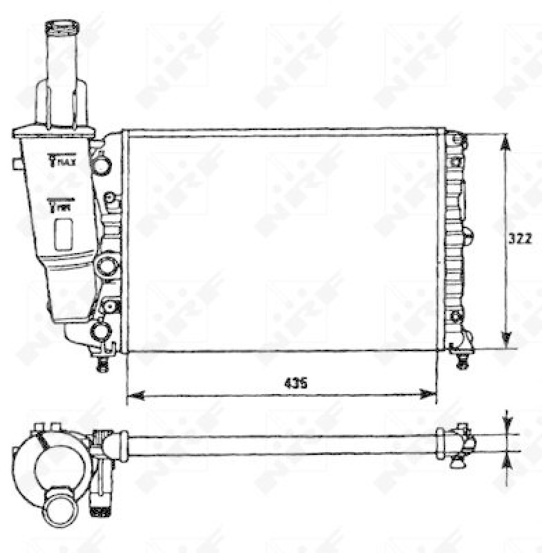 NRF Radiator, engine cooling