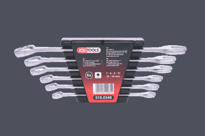 KS TOOLS Spanner Set, brake pipes