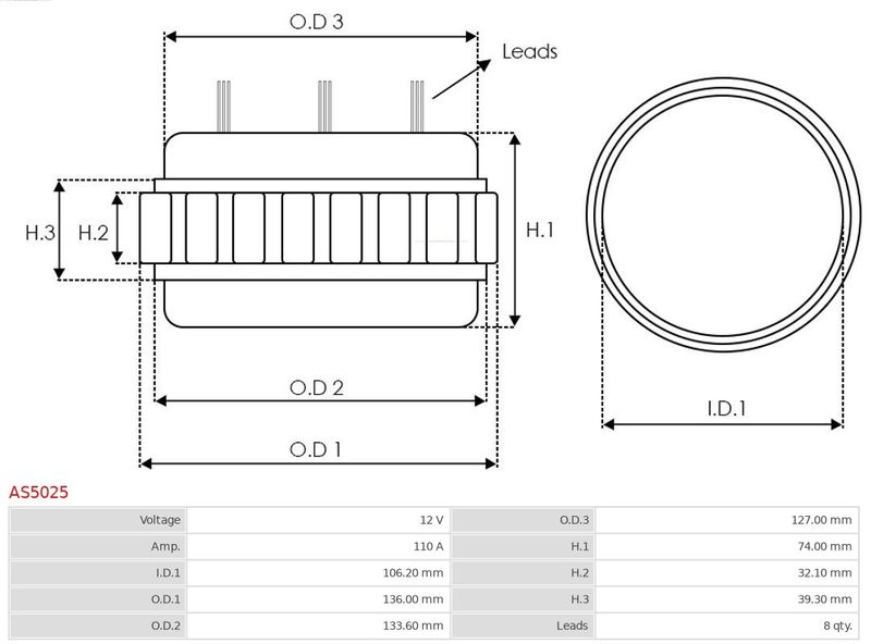 AS-PL Stator, Generator Brandneu AS-PL