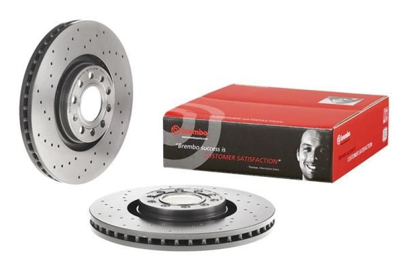 2x BREMBO Bremsscheibe PRIME LINE - UV Coated