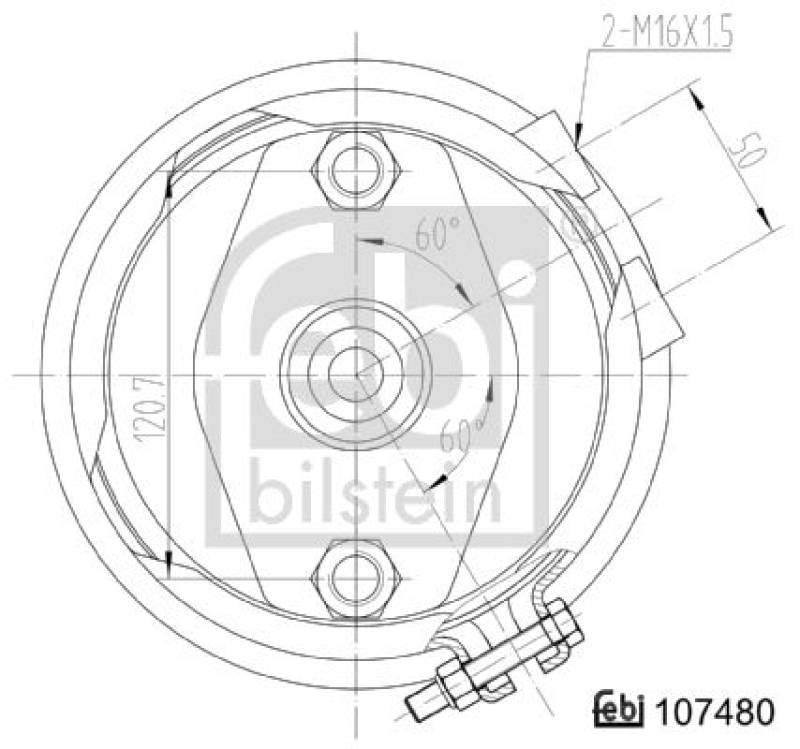 FEBI BILSTEIN Membranbremszylinder