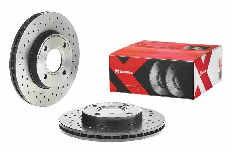 2x BREMBO Brake Disc XTRA LINE - Xtra