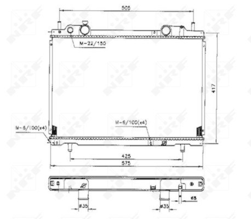 NRF Radiator, engine cooling