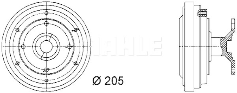 MAHLE Clutch, radiator fan BEHR *** PREMIUM LINE ***