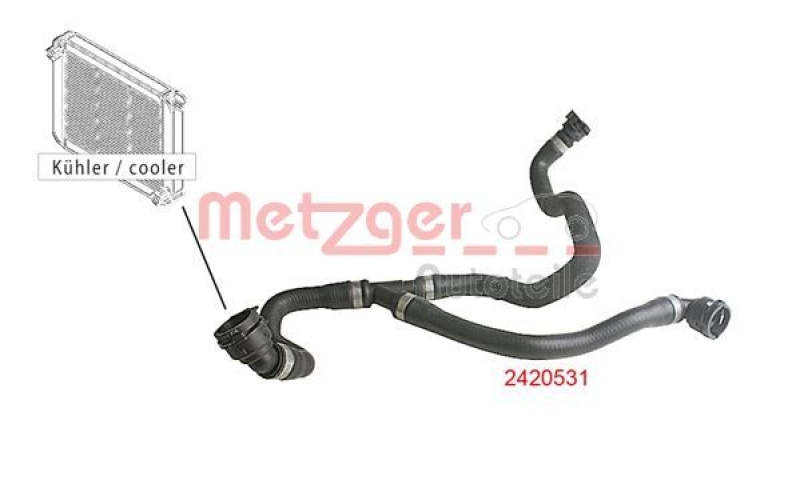 METZGER Radiator Hose