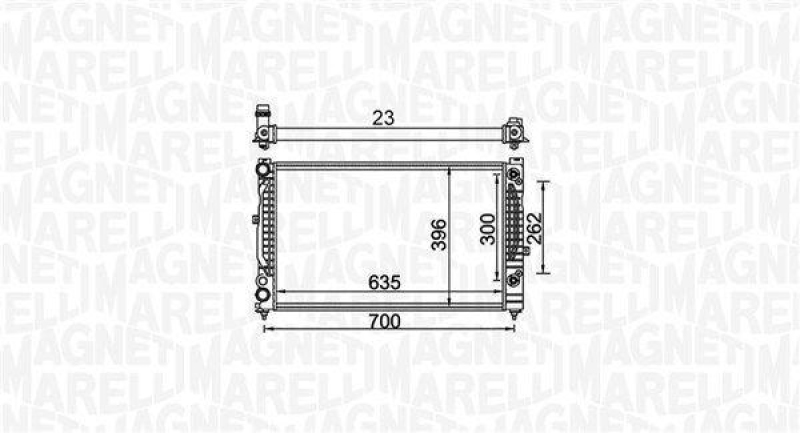 MAGNETI MARELLI Radiator, engine cooling