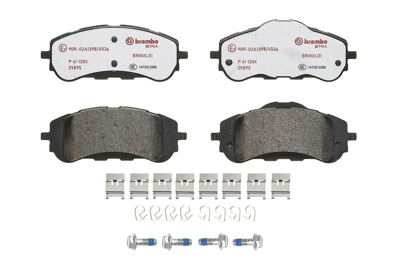 BREMBO Brake Pad Set, disc brake XTRA LINE