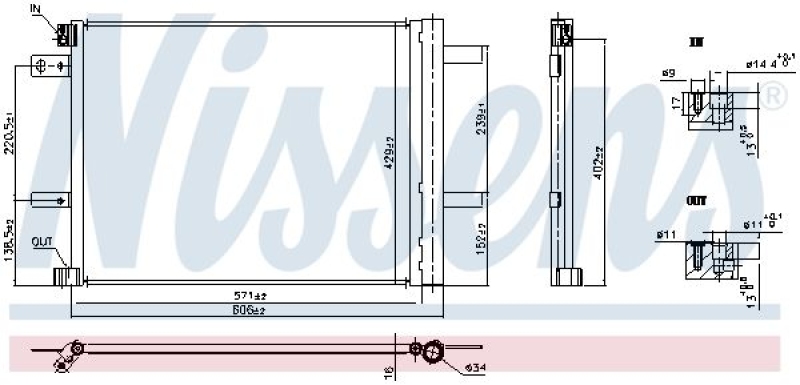 NISSENS Condenser, air conditioning ** FIRST FIT **