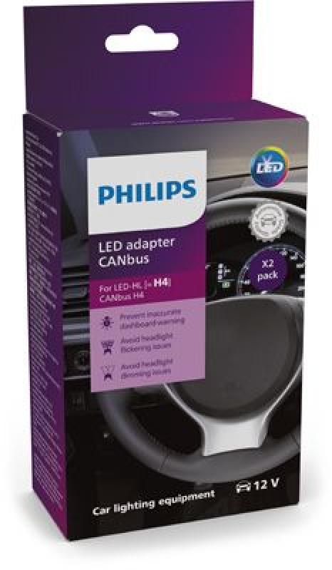 PHILIPS Leitungssatz CANbus Adapter H4-LED