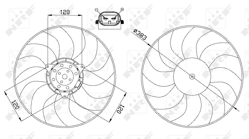 NRF Fan, radiator