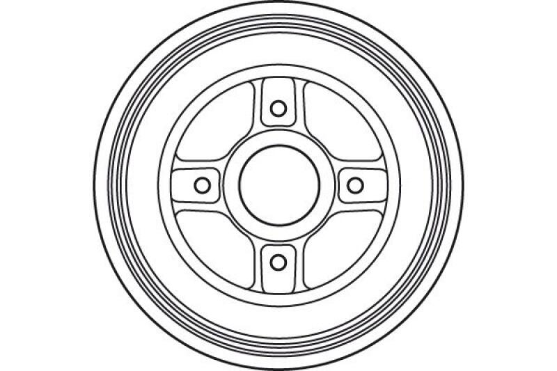 2x TRW Brake Drum