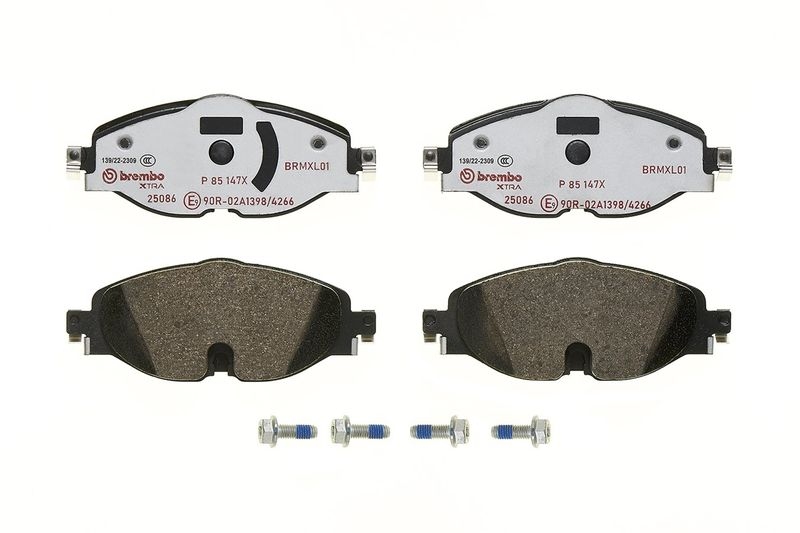 BREMBO Brake Pad Set, disc brake XTRA LINE