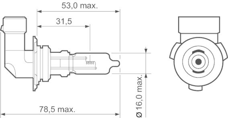 VALEO Glühlampe, Fernscheinwerfer ESSENTIAL