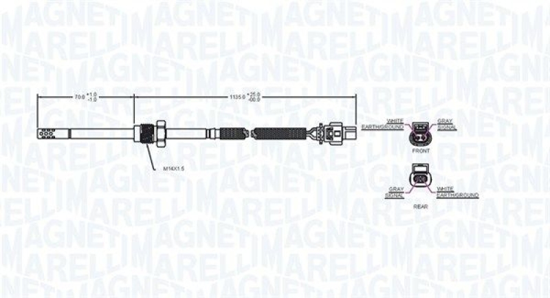 MAGNETI MARELLI Sensor, exhaust gas temperature