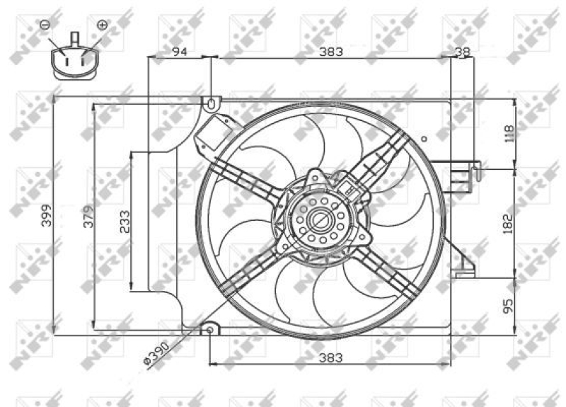 NRF Fan, radiator