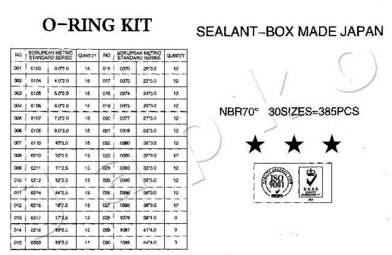 JAPKO Solid Seal