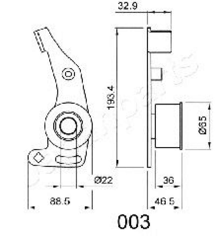 JAPANPARTS Tensioner, timing belt