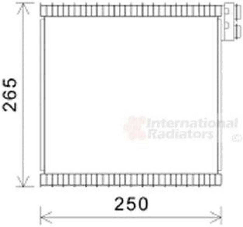 VAN WEZEL Evaporator, air conditioning