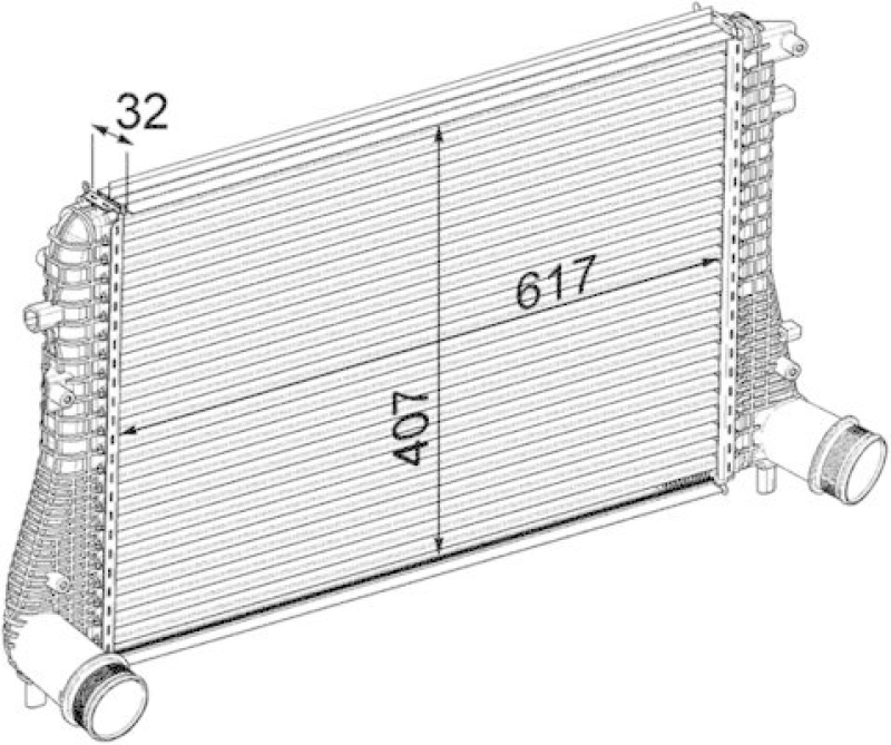 MAHLE Intercooler, charger BEHR *** PREMIUM LINE ***