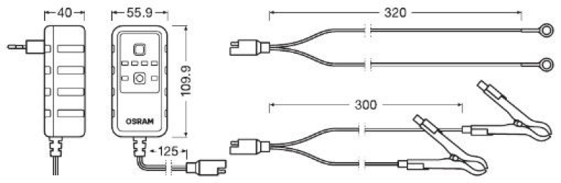 OSRAM Battery Charger BATTERYcharge 901