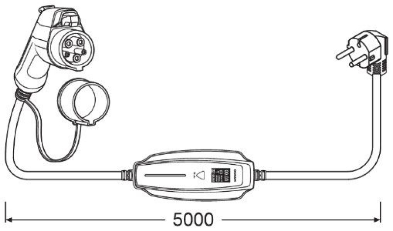 OSRAM Ladekabel, Elektrofahrzeug BATTERYcharge 5PIN