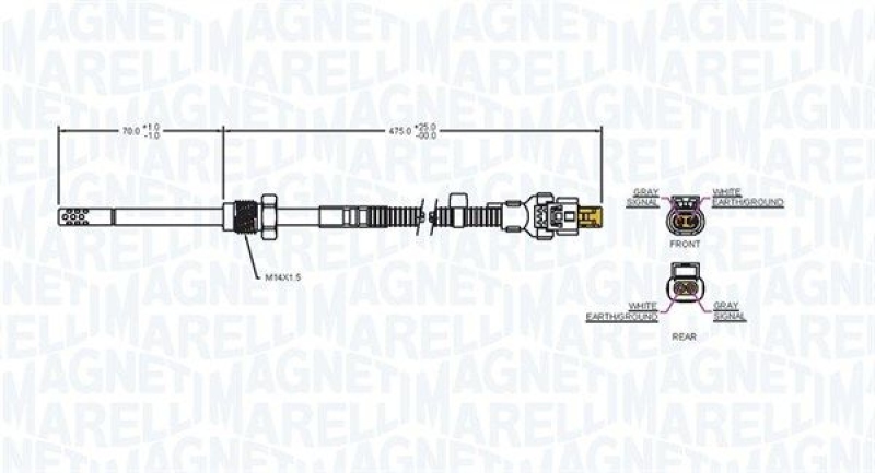 MAGNETI MARELLI Sensor, exhaust gas temperature