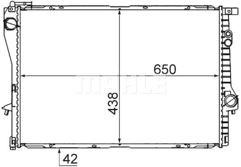 MAHLE Kühler, Motorkühlung BEHR *** PREMIUM LINE ***