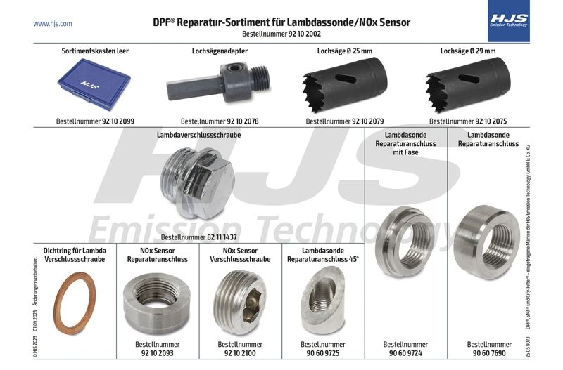 HJS Weld-On Bung, lambda sensor Assortment