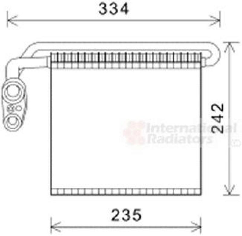 VAN WEZEL Evaporator, air conditioning